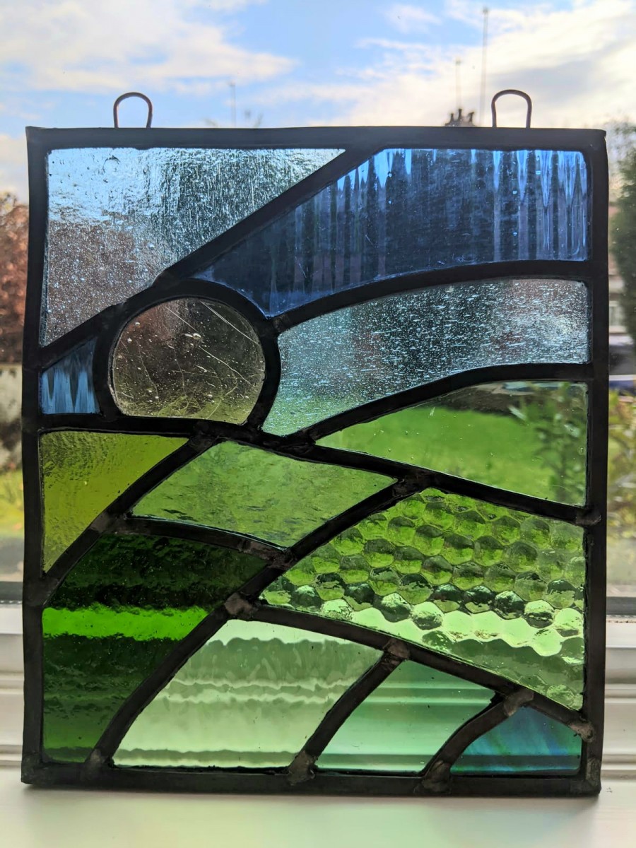 Stained Glass Panel Todmorden, Calder Valley Laura Barnes Art